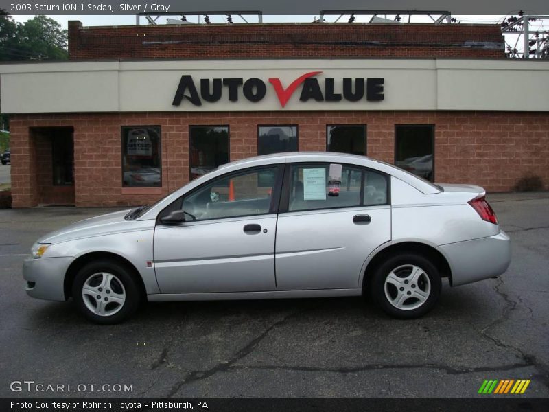 Silver / Gray 2003 Saturn ION 1 Sedan
