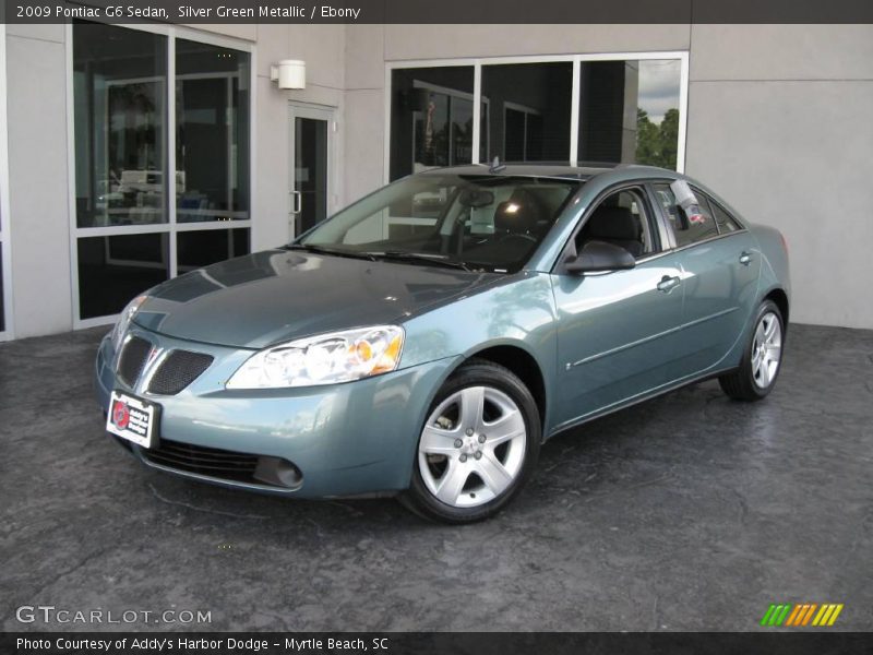 Silver Green Metallic / Ebony 2009 Pontiac G6 Sedan