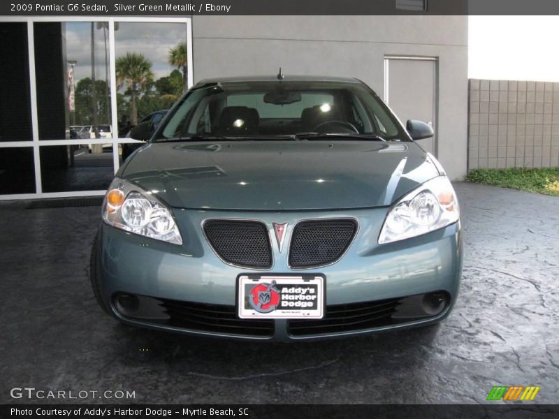 Silver Green Metallic / Ebony 2009 Pontiac G6 Sedan