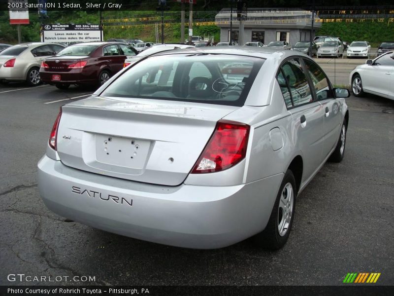 Silver / Gray 2003 Saturn ION 1 Sedan