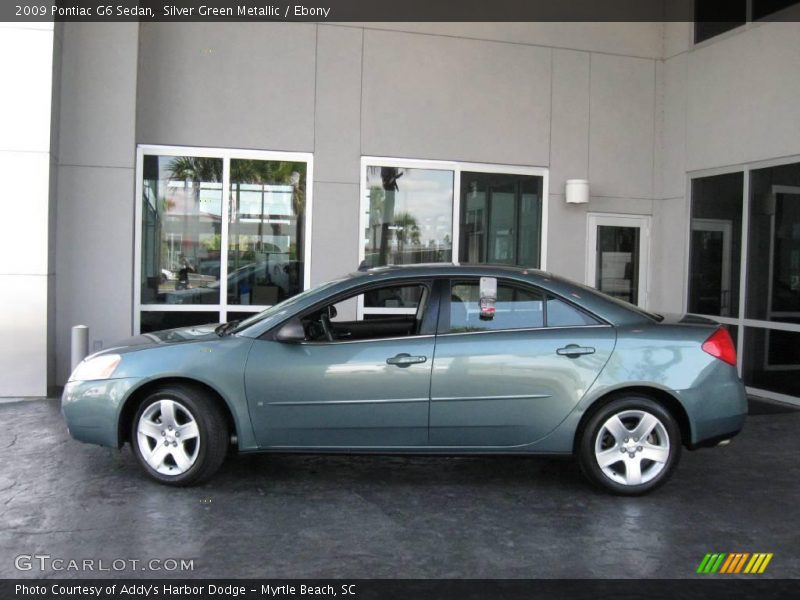 Silver Green Metallic / Ebony 2009 Pontiac G6 Sedan