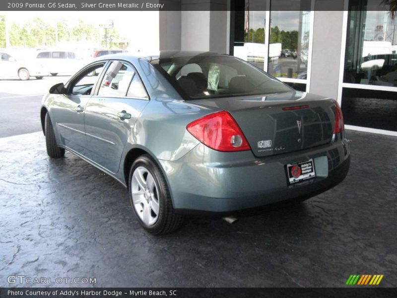 Silver Green Metallic / Ebony 2009 Pontiac G6 Sedan