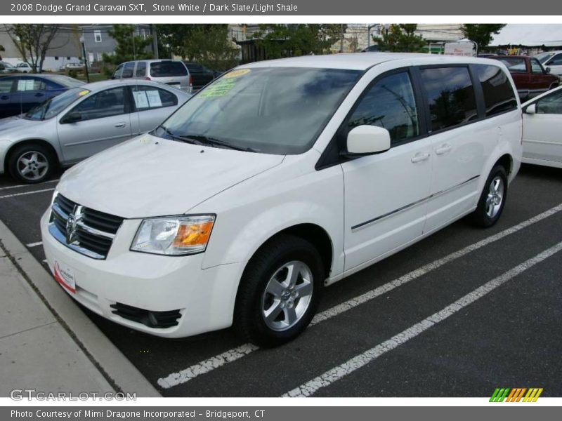 Stone White / Dark Slate/Light Shale 2008 Dodge Grand Caravan SXT
