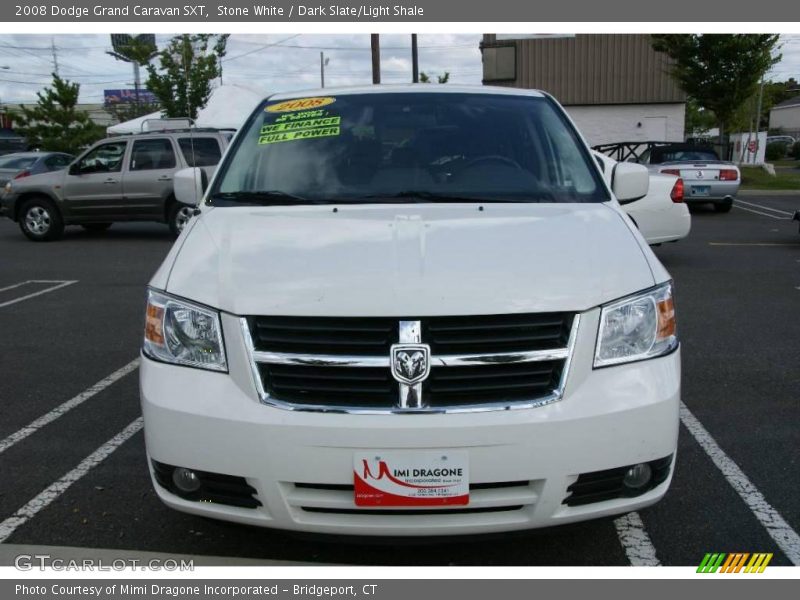 Stone White / Dark Slate/Light Shale 2008 Dodge Grand Caravan SXT
