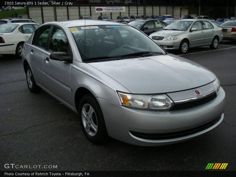 Silver / Gray 2003 Saturn ION 1 Sedan