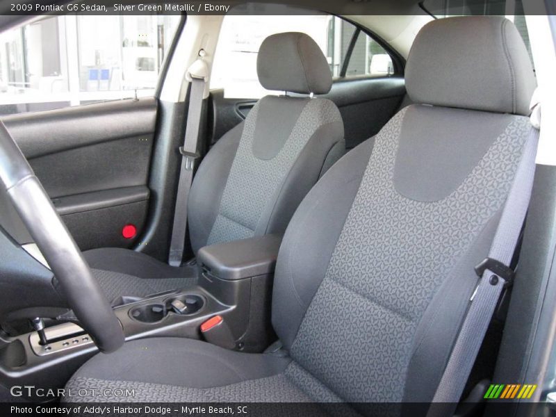 Silver Green Metallic / Ebony 2009 Pontiac G6 Sedan