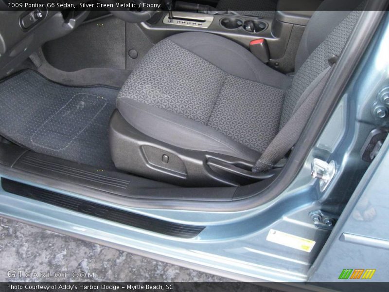 Silver Green Metallic / Ebony 2009 Pontiac G6 Sedan