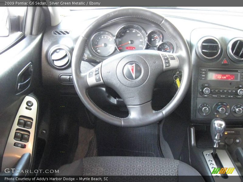 Silver Green Metallic / Ebony 2009 Pontiac G6 Sedan