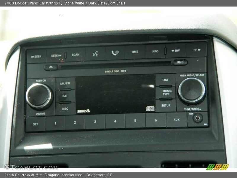 Stone White / Dark Slate/Light Shale 2008 Dodge Grand Caravan SXT
