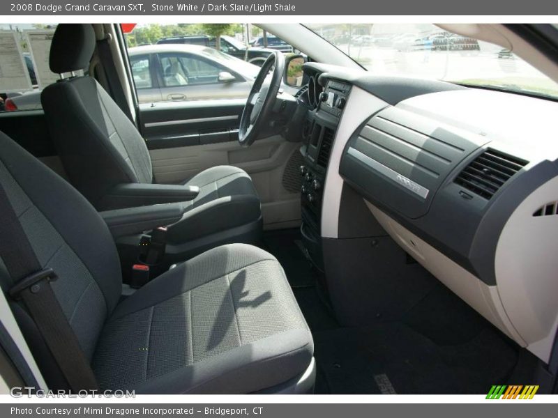 Stone White / Dark Slate/Light Shale 2008 Dodge Grand Caravan SXT