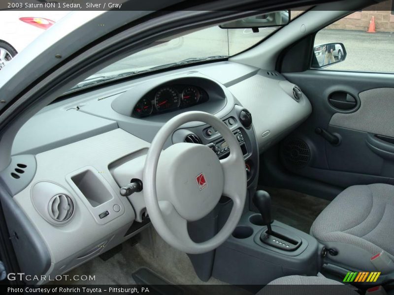 Silver / Gray 2003 Saturn ION 1 Sedan