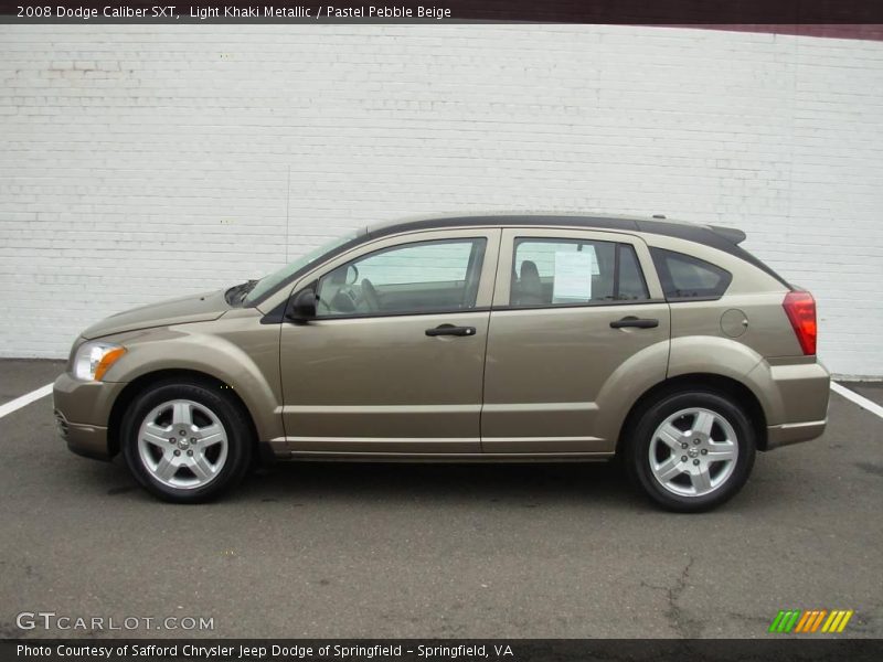 Light Khaki Metallic / Pastel Pebble Beige 2008 Dodge Caliber SXT