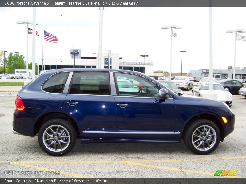 Marine Blue Metallic / Black/Steel Grey 2006 Porsche Cayenne S Titanium