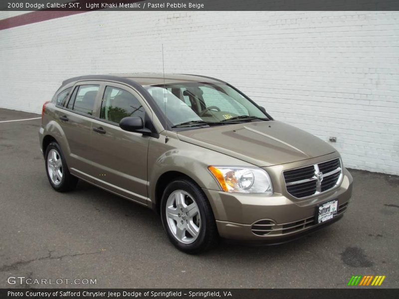 Light Khaki Metallic / Pastel Pebble Beige 2008 Dodge Caliber SXT
