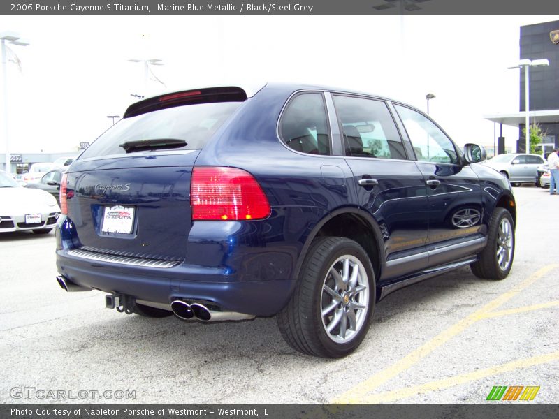 Marine Blue Metallic / Black/Steel Grey 2006 Porsche Cayenne S Titanium