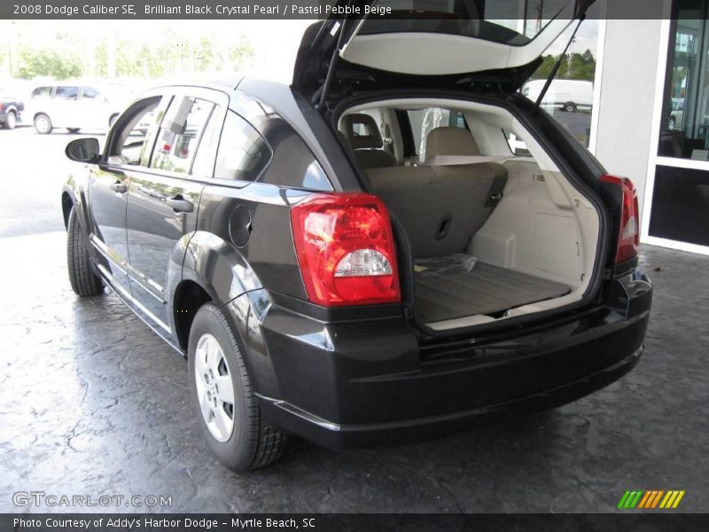 Brilliant Black Crystal Pearl / Pastel Pebble Beige 2008 Dodge Caliber SE