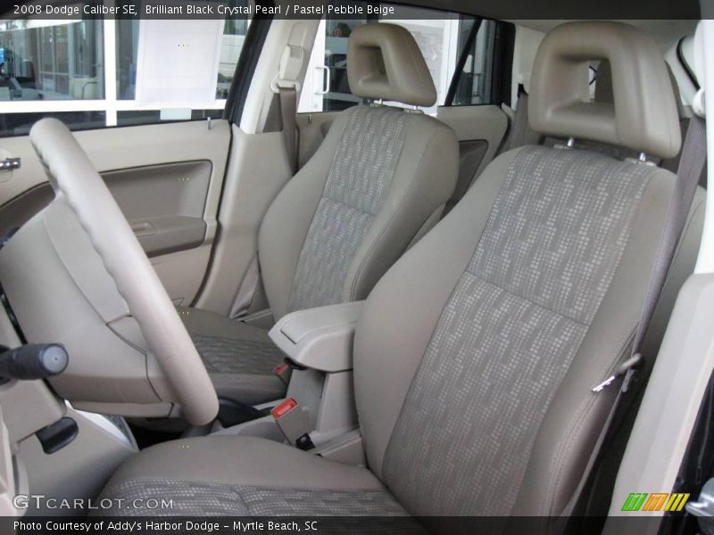 Brilliant Black Crystal Pearl / Pastel Pebble Beige 2008 Dodge Caliber SE