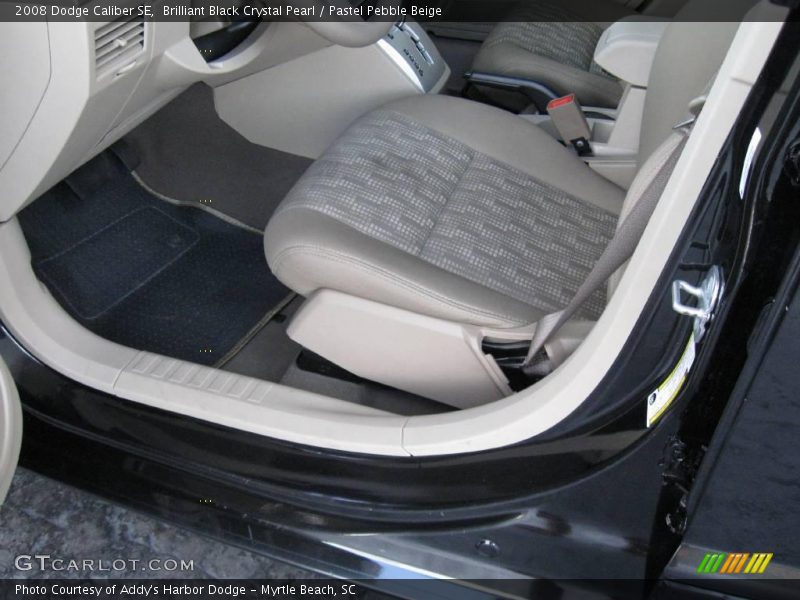 Brilliant Black Crystal Pearl / Pastel Pebble Beige 2008 Dodge Caliber SE