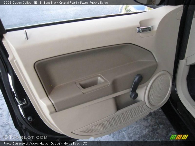 Brilliant Black Crystal Pearl / Pastel Pebble Beige 2008 Dodge Caliber SE