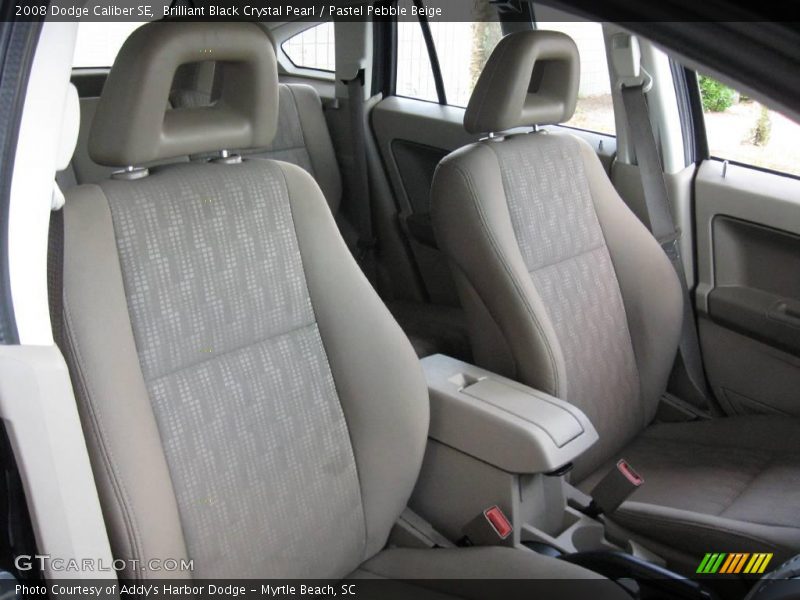 Brilliant Black Crystal Pearl / Pastel Pebble Beige 2008 Dodge Caliber SE