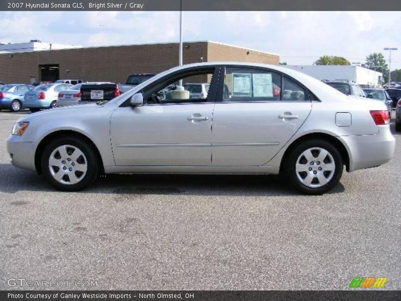 Bright Silver / Gray 2007 Hyundai Sonata GLS