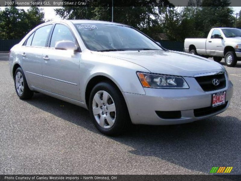 Bright Silver / Gray 2007 Hyundai Sonata GLS