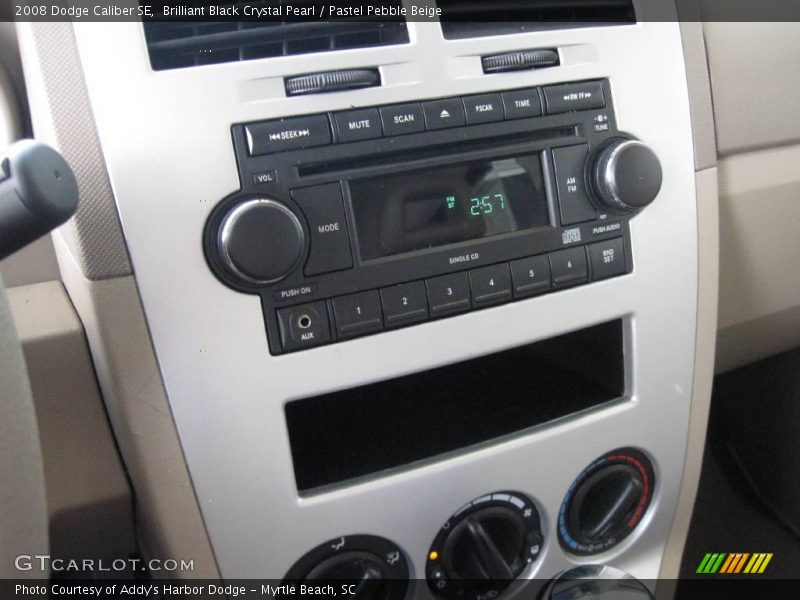 Brilliant Black Crystal Pearl / Pastel Pebble Beige 2008 Dodge Caliber SE