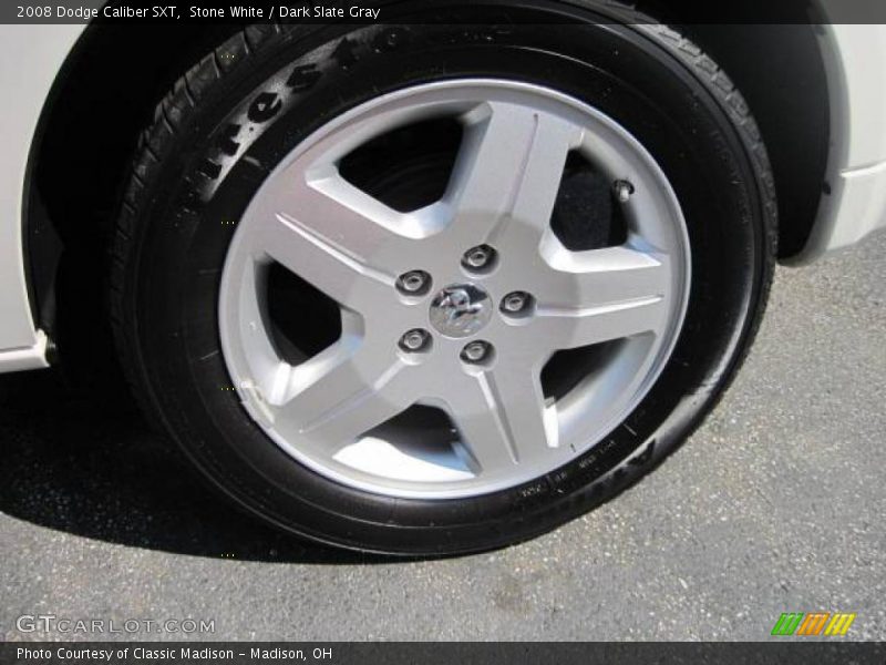 Stone White / Dark Slate Gray 2008 Dodge Caliber SXT