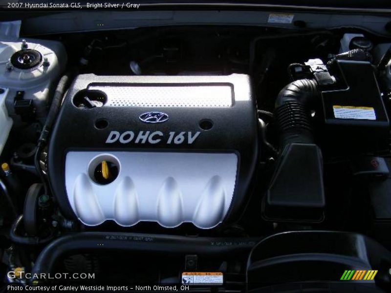 Bright Silver / Gray 2007 Hyundai Sonata GLS