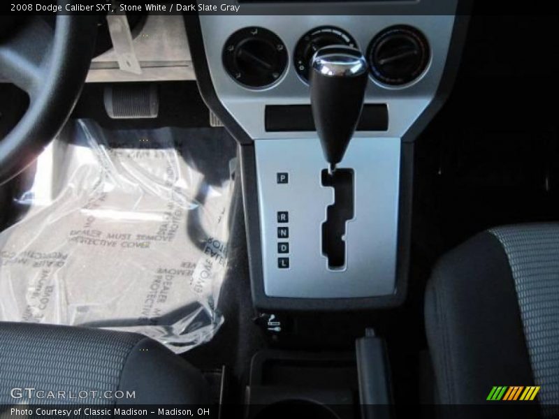 Stone White / Dark Slate Gray 2008 Dodge Caliber SXT
