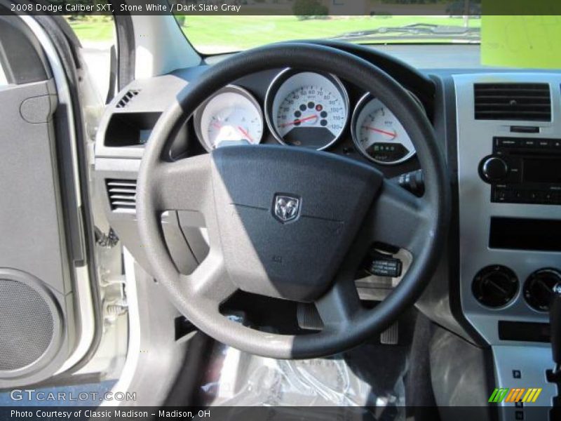 Stone White / Dark Slate Gray 2008 Dodge Caliber SXT