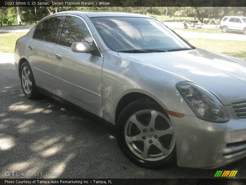 Desert Platinum Metallic / Willow 2003 Infiniti G 35 Sedan