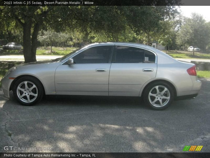 Desert Platinum Metallic / Willow 2003 Infiniti G 35 Sedan