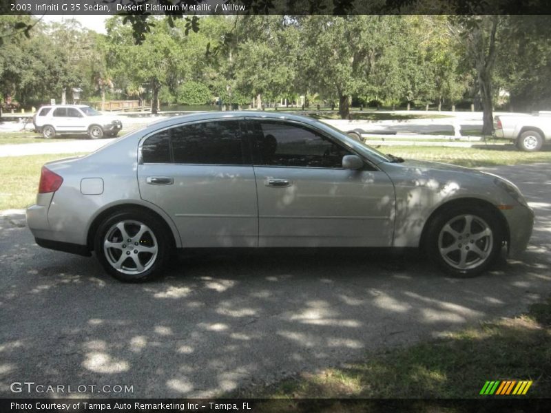 Desert Platinum Metallic / Willow 2003 Infiniti G 35 Sedan