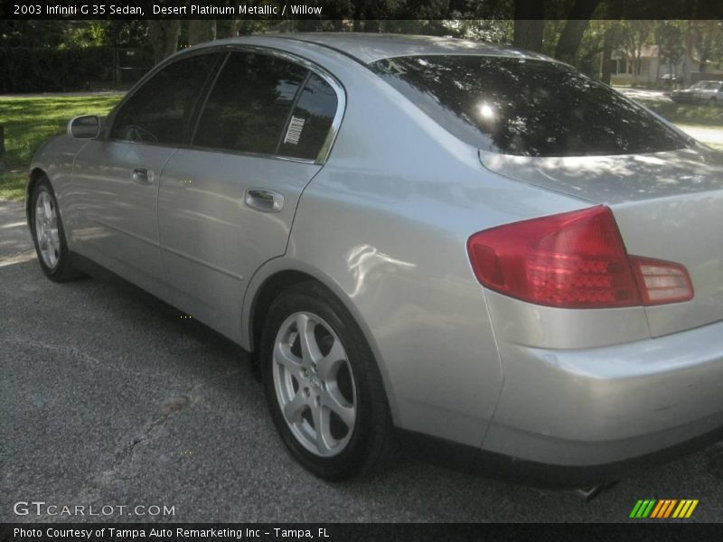 Desert Platinum Metallic / Willow 2003 Infiniti G 35 Sedan
