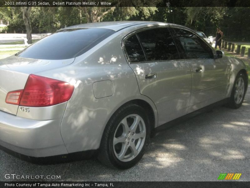 Desert Platinum Metallic / Willow 2003 Infiniti G 35 Sedan
