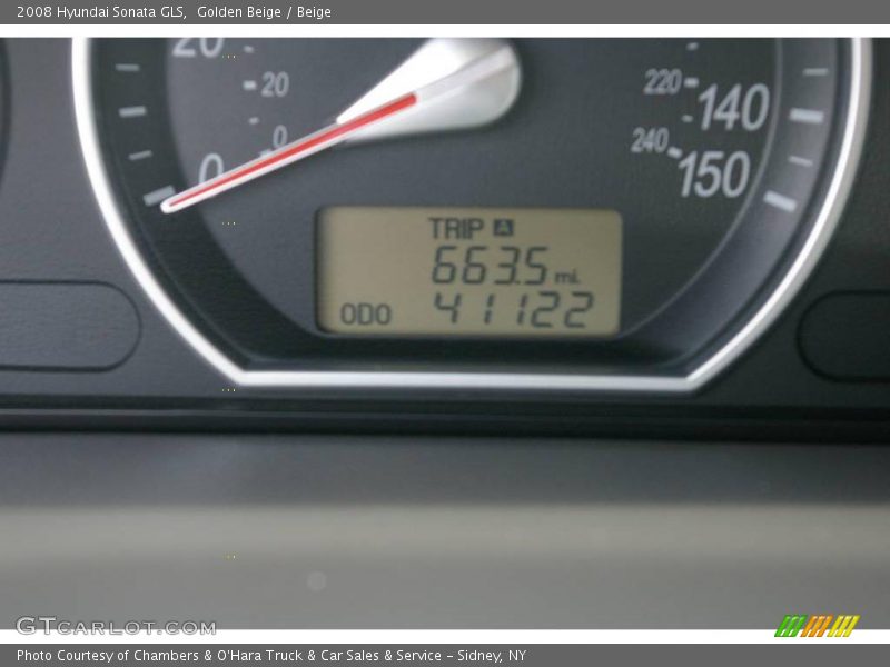 Golden Beige / Beige 2008 Hyundai Sonata GLS