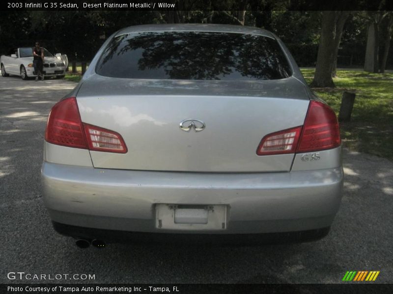 Desert Platinum Metallic / Willow 2003 Infiniti G 35 Sedan