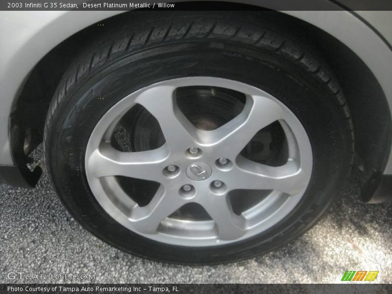 Desert Platinum Metallic / Willow 2003 Infiniti G 35 Sedan