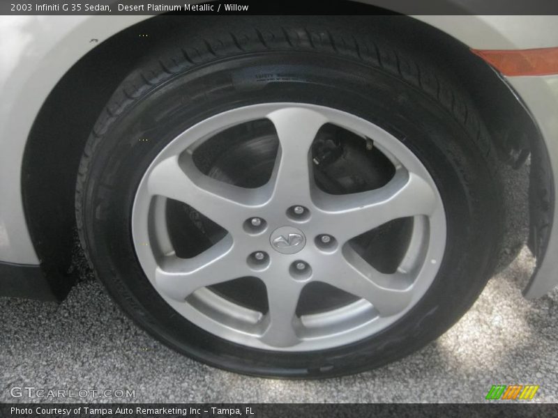 Desert Platinum Metallic / Willow 2003 Infiniti G 35 Sedan