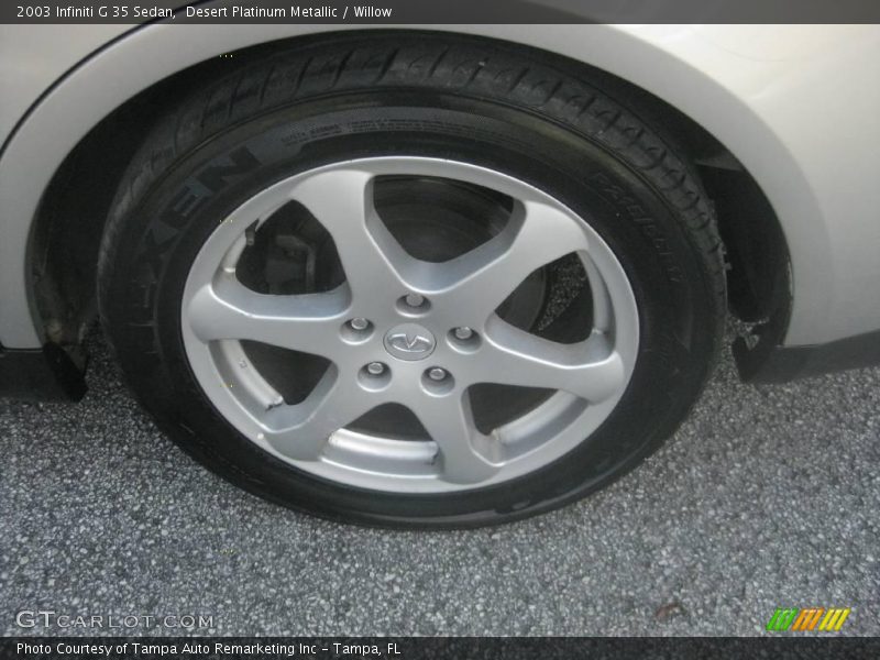 Desert Platinum Metallic / Willow 2003 Infiniti G 35 Sedan