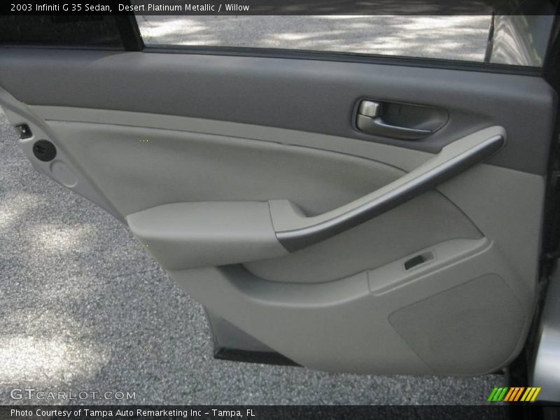 Desert Platinum Metallic / Willow 2003 Infiniti G 35 Sedan