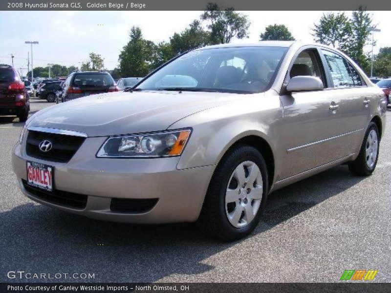 Golden Beige / Beige 2008 Hyundai Sonata GLS