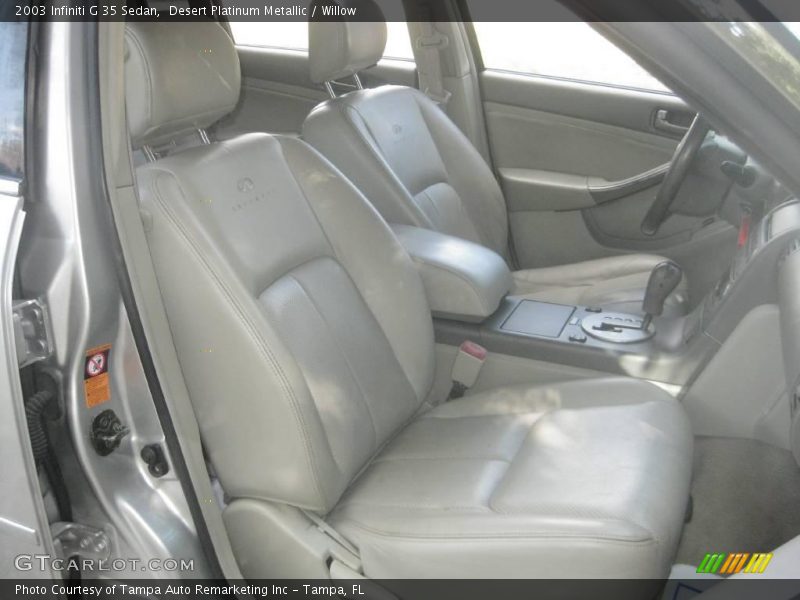 Desert Platinum Metallic / Willow 2003 Infiniti G 35 Sedan