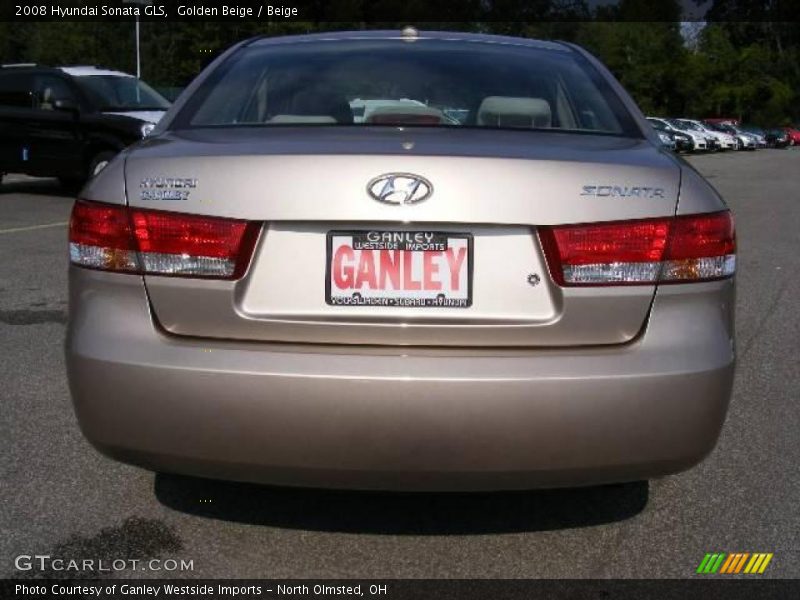 Golden Beige / Beige 2008 Hyundai Sonata GLS