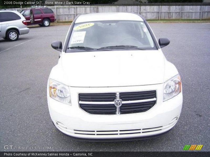Stone White / Dark Slate Gray 2008 Dodge Caliber SXT