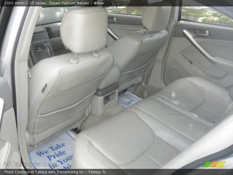 Desert Platinum Metallic / Willow 2003 Infiniti G 35 Sedan