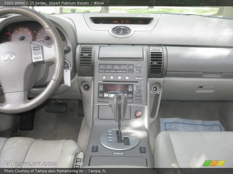 Desert Platinum Metallic / Willow 2003 Infiniti G 35 Sedan