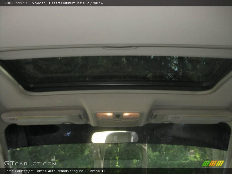 Desert Platinum Metallic / Willow 2003 Infiniti G 35 Sedan