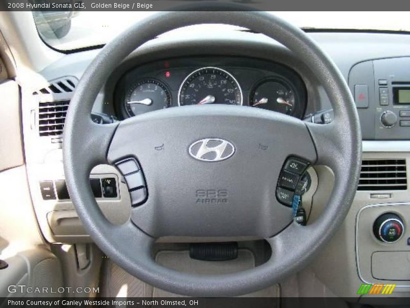 Golden Beige / Beige 2008 Hyundai Sonata GLS